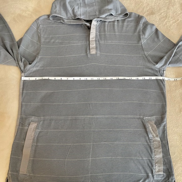 Kenneth Cole Reaction Striped Hooded Henley - Size XL - Picture 10 of 15